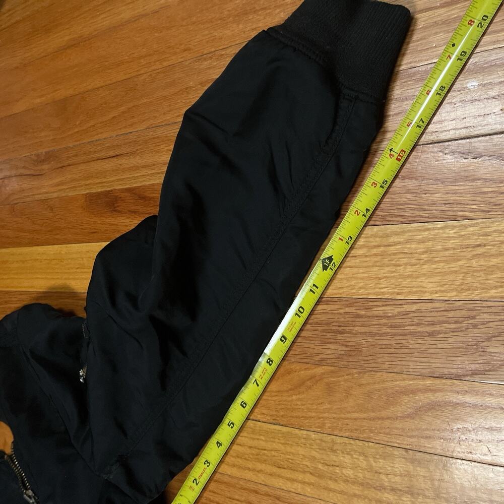 Alpha Industries Long / Extra Long Black Bomber Flight Jacket Size Large - Picture 6 of 11